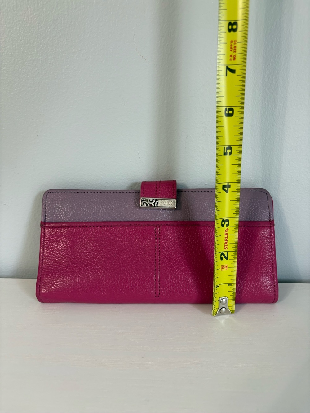 Brighton Barbados Pink Lilac Leather Large Pocket Wallet Coquette Whimsygoth - Picture 9 of 10